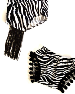 Zebra POM/FRINGE Shortie