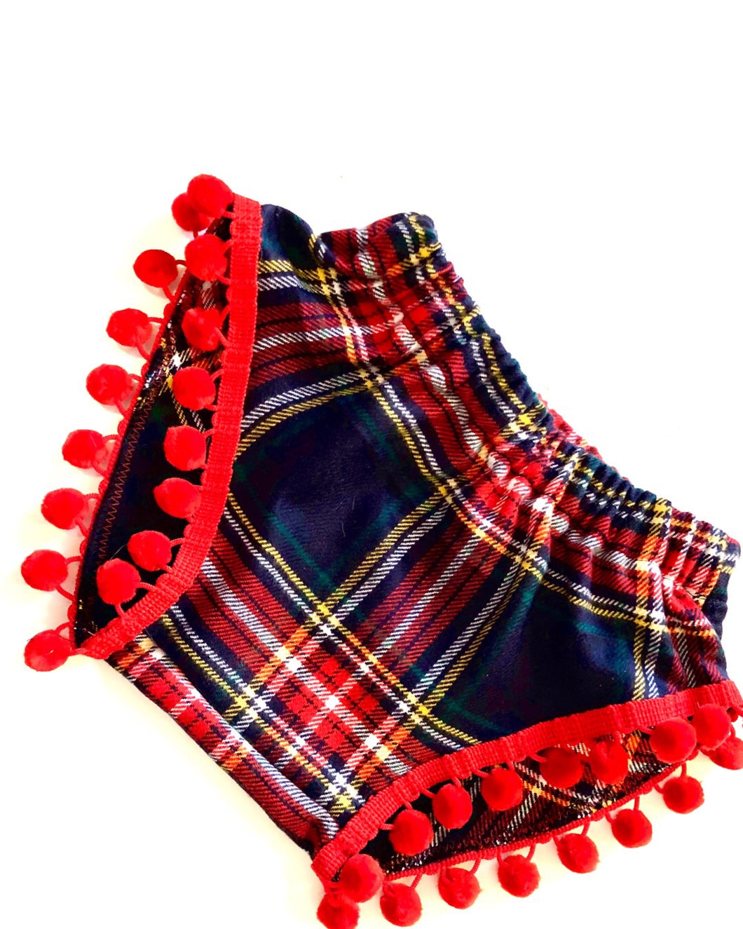 Mad About Plaid Pom Shorties