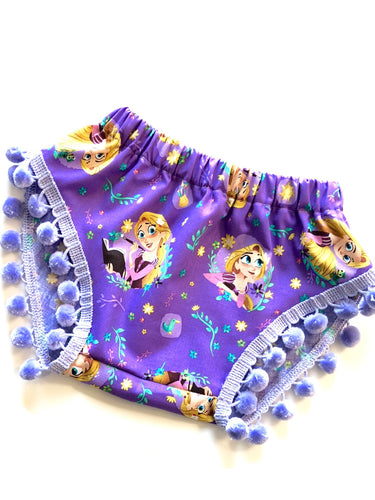 Rapunzel Tangled Pom Shorties